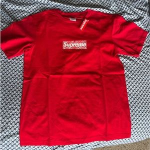Red Supreme bandana T-shirt